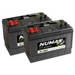 Pair of Numax CXV31MF Sealed Leisure Marine Batteries