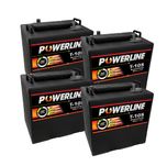 4 x T105 Powerline Deep Cycle Batteries 225Ah