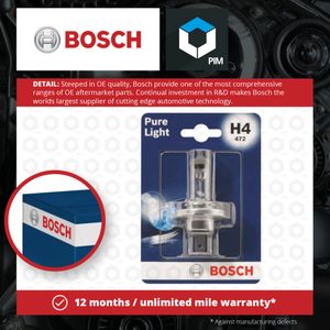 Bosch Pure/Lt 472 H4 12v 60/55w P43t 1987301001