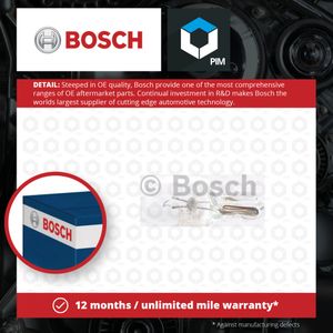 Bosch L/Life W5w 12v 5w W2.1x9.5d (X2) 1987301052