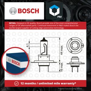 Bosch Bulb, headlight 1987301078
