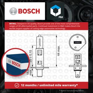 Bosch Ultra White H1 12v 55w P 14.5s (X1) 1987301088