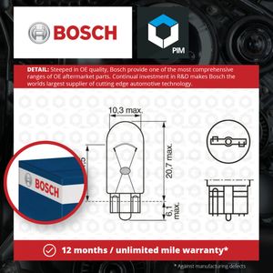 Bosch Bulb, direction indicator 1987301095