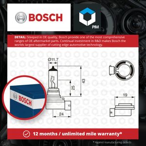 Bosch Bulb, headlight 1987301133
