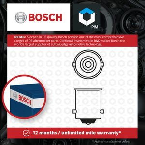 Bosch Bulb, reverse light 1987301518