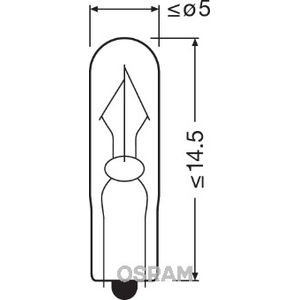 Osram (U10) 24v 1w Capless 2341