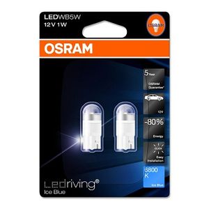 Osram (Pk2) Ice Blue 2850BL-02B