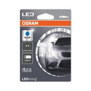 Osram 501 Repl. Led Blue Std (X2) 2880Bl-02B