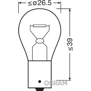Osram (U10) 12v 15w Ba15s 7529