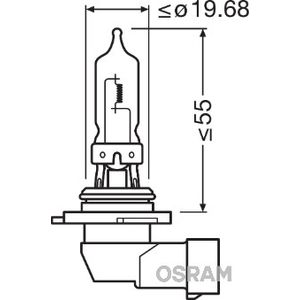 Osram S/Bright Hb3 12v 100w P20d Std 9005 69005SBP