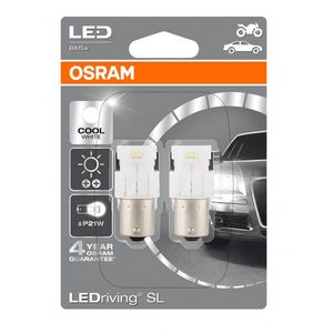 Osram 382 Led 12v P21w Cool Wh 6000k (X2) 7458CW-02B