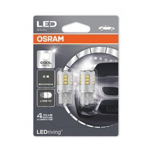 Osram Led 12V W21W Cl Wh 6000K (X2) 7705Cw-02B