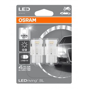 Osram 582/382w Led 12v W21w Cl Wh 6000k (X2) 7706CW-02B