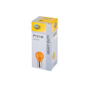Hella U10 Bulb Py21w Yellow 24 v Front or Rear 8GA006841-241