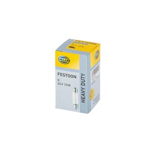 Hella U10 Bulb - 24v 10w Su8 5-8 Festoon 8GM002091-251