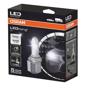 Osram Led Twin H/Lamp Kit Repl. 9006 Bulb 9506CW