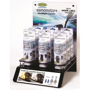 Ring Automotive Xenon Star Plus Stand C/W 9 Bulbs BU5600