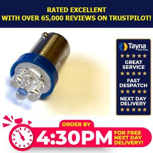 Autolamps 12v Ba9s 4-Led Blue (X2) LED233BT
