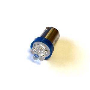 Autolamps 12v Ba9s 4-Led Green (X2) LED233GT