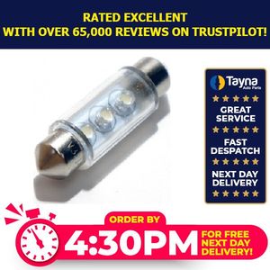 Autolamps 12v Festoon 11x38mm 3-Led White (X2) LED239WT