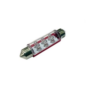 Autolamps 12v 6-Led Sv8.5 11x43mm Red (X2) LED265R