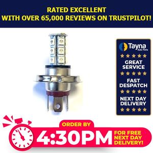 Autolamps 12v P43t 18-Led Blue LED472B