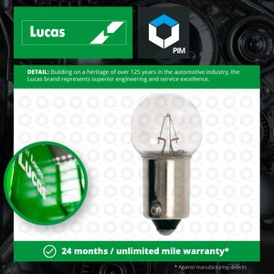 Lucas 24v 5w Ba9s Mcc G15 LLB227