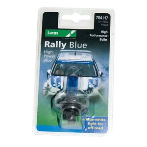 Lucas H4 100/80 Watt Single Rally Blue Bulb LLX484BL