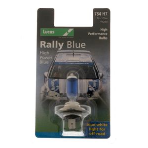 Lucas H7 100 Watt Single Rally Blue Bulb LLX784BL