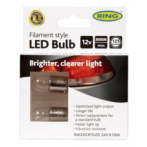Ring Automotive 12v 245 R10w Filament Led (X2) RW2453FSLED
