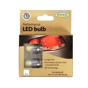 Ring Automotive 12v Led 3d P21/5w 7000k Perform(X2) RW380DLED