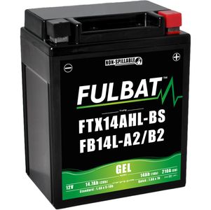 FTX14AHL-BS / FB14L-A2/B2 GEL Fulbat Motorcycle Battery YB14L-A2