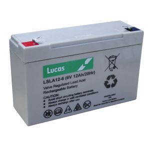 LSLA12-6 Lucas SLA Battery 6V 12Ah