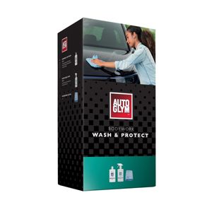 AUTOGLYM Bodywork Wash & Protect Kit - Wash, Wax and x2 Microfibre Cloths - BWPKIT2