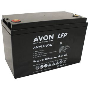 ALFP12100BT AVON LFP Bluetooth Deep Cycle Lithium Battery 12V 100Ah