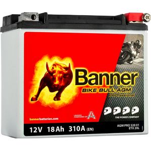 52001 Banner Bike Bull AGM PROfessional Battery