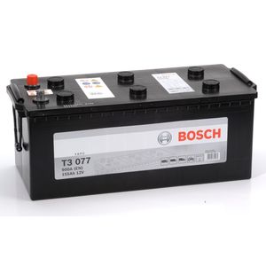 T3 077 Bosch Truck Battery 12V 155Ah Type 621/629 T3077
