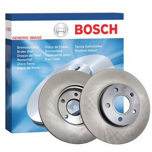 Bosch 2x Brake Discs (Pair) Solid Rear 0986479518