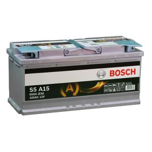 S5 A15 Bosch AGM Car Battery 12V 105Ah Type 020 S5A15