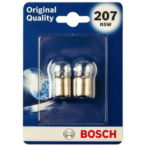 207 R5W Pack of 2 Bosch Original Quality Bayonet Side-Tail-Interior Bulbs 12V 5W - 1987301612 - BA15S R5W