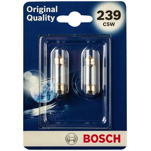 239 C5W Pack of 2 Bosch Original Quality Festoon Side-Tail-Interior Bulbs 12V 5W - 1987301602 - SV8.5-8 C5W