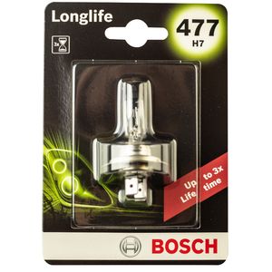 H7 477 Bosch Longlife Halogen Headlight Bulb 12V 55W - 1987301632 - PX26D