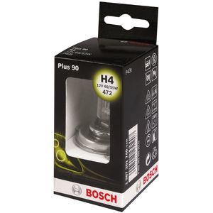 H4 472 Bosch Plus 90 Halogen Headlight Bulb 12V 60/55W - 1987301740 - P43T