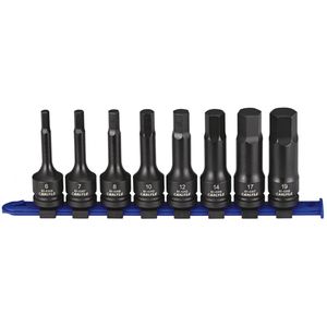 Carlyle Tools - 8 Piece 1/2 Drive Metric Hex Impact Bit Socket Set - 61-0317