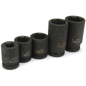 Carlyle Tools - 5 Piece 3/4 Drive Metric Wheel Service Impact Socket Set - 61-0406