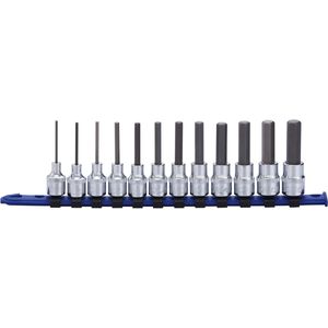 Carlyle Tools - 12 Piece 3/8 Drive Metric Hex Bit Socket Set - BSH3812M