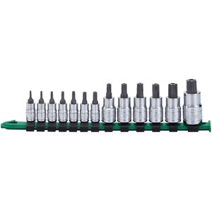 Carlyle Tools - 13 Piece Metric Tamper Proof Torx Star Bit Socket Set - BSTH13