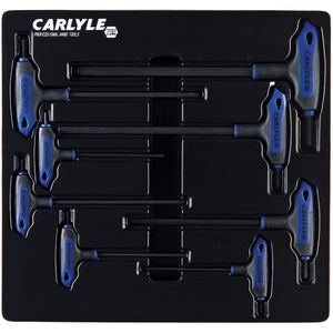Carlyle Tools - 8 Piece Hex Key L-Handle Set - LHHS8M