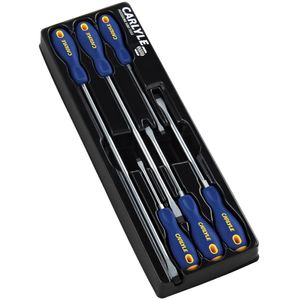 Carlyle Tools - 6 Piece Slotted Head Screwdriver Set - SDSS6