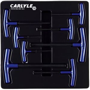 Carlyle Tools - 8 Piece Metric Hex Key T-Handle Set - THHS8M